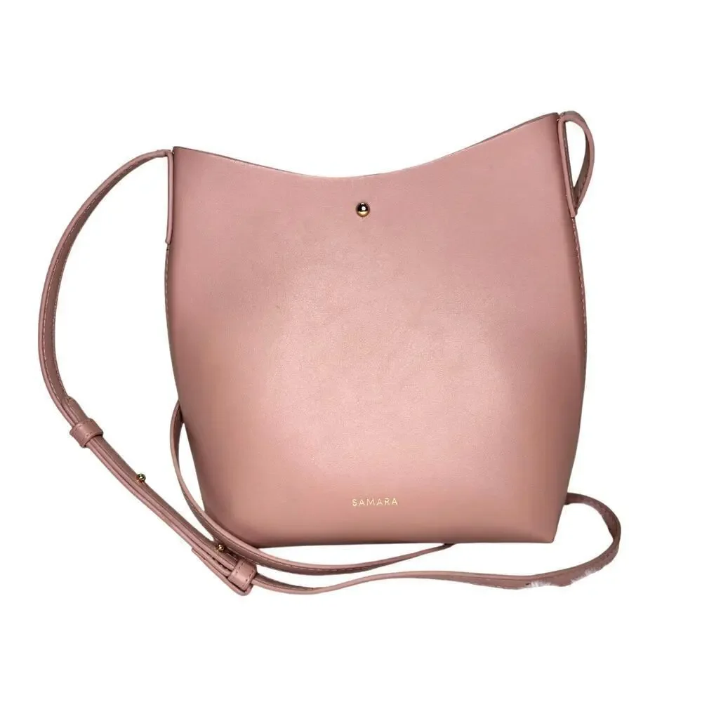 Samara Medium Crossbody Shoulder Bag in Peony | Cruelty Free | Vegan Leather